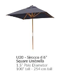 C.R.P BAMBRELLA  Viereckiger Sonnenschirm - Sirocco