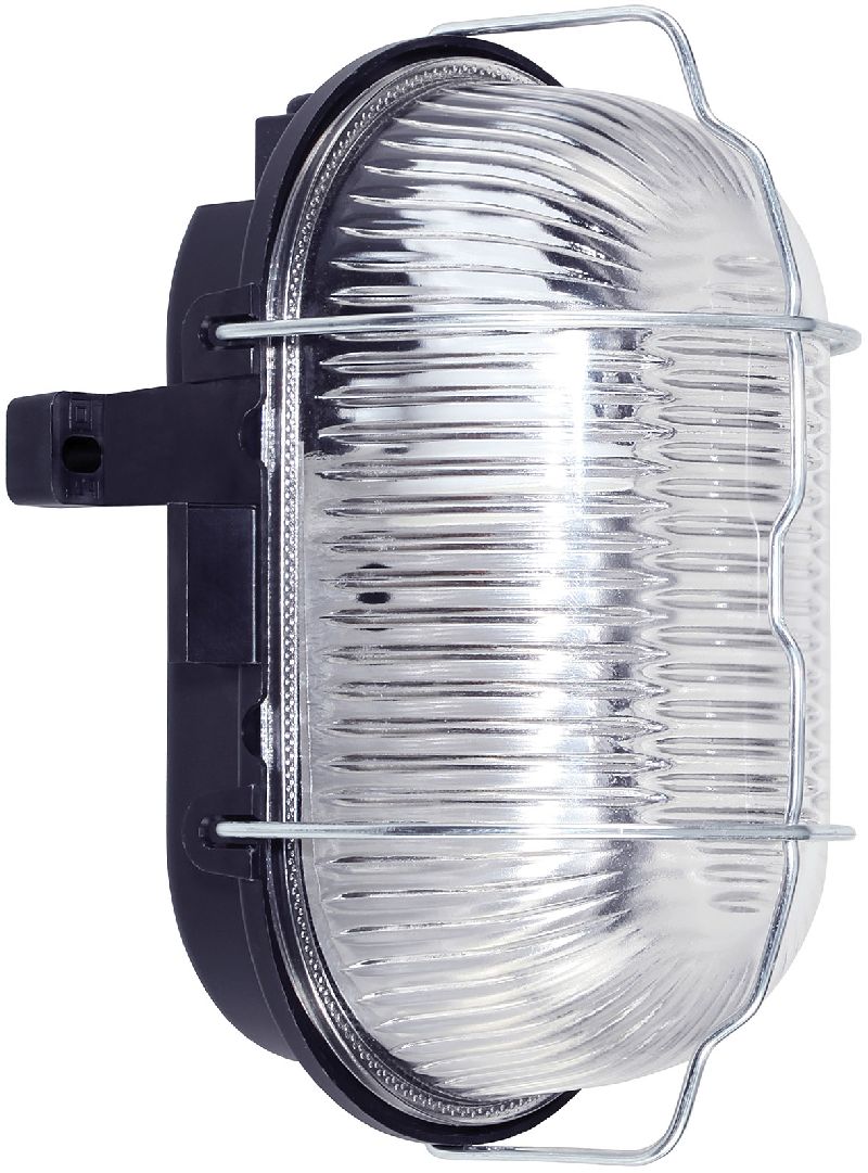  Ovalleuchte IP44 60W schwarz 
